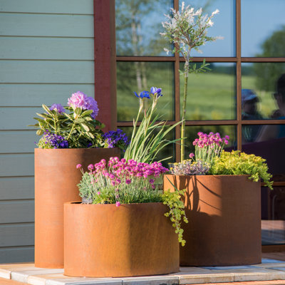 corten planter